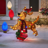 Cachorrinho de Natal Alegre e Saltitante - Imagem 1
