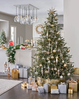 Saia Rígida Metálica para Árvore de Natal Dourado Martelado - Imagem 4