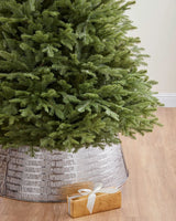 Saia Rígida para Árvore de Natal Prata Metálico Texturizado - Imagem 1