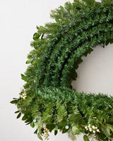 Guirlanda de Natal 90 cm com LED, Folhagens Verdes e Mini Frutas Claras - Imagem 2