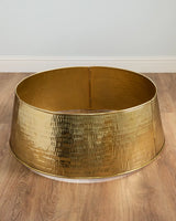Saia Rígida Metálica para Árvore de Natal Dourado Martelado - Imagem 3