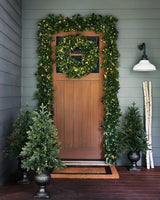 Guirlanda de Natal 90 cm com LED, Folhagens Verdes e Mini Frutas Claras - Imagem 5