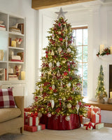 Kit 25 Enfeites para Árvore de Natal Vermelho, Branco e Prata – Coleção Inverno Clássico - Imagem 4