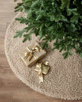 Saia para Árvore de Natal em Bouclé Bege - Imagem 1