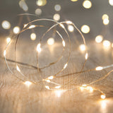 100 micro luzes de fada LED brancas quentes - Imagem 3