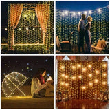 Cortina de Luz de Led com 300 Luzes e 8 Modos para Natal - Imagem 6
