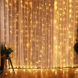 Cortina de Luz de Led com 300 Luzes e 8 Modos para Natal - Imagem 1