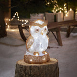 Figura de Natal ao ar livre de coruja de 24cm - Imagem 2