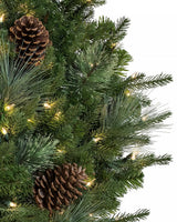 Guirlanda de Natal 90 cm com LED, Pinhas e Folhagens Verdes - Imagem 5