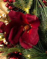 Guirlanda Glamour Vermelho e Dourado Com LED 70 cm - Imagem 4