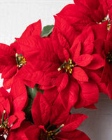Guirlanda Natal Flores Vermelhas Com LED 90 cm - Imagem 3