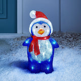 Figura de Natal de pinguim acrílico ao ar livre - Imagem 1