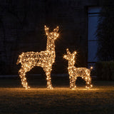 Conjunto de 8 renas iluminadas Studley Rattan - Imagem 4